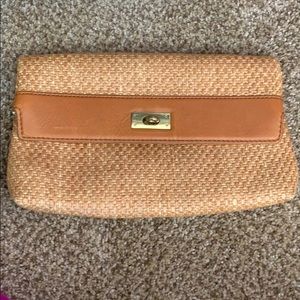 J.Crew Clutch (100% leather and 100% nylon)!